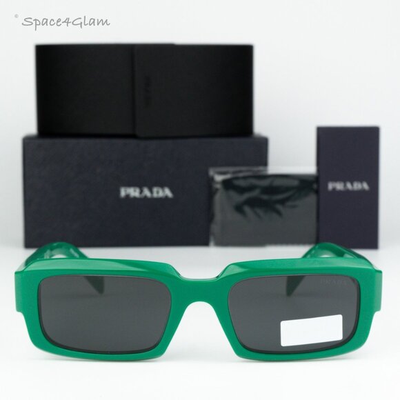 BRAND NEW Prada PR27ZS 11L08Z Mango Dark Grey Square Unisex Sunglasses 0PR 27ZS - Picture 2 of 11